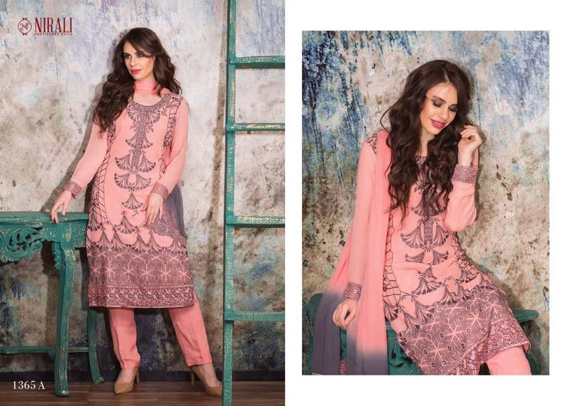 NR Nawazish 1365 A in Georgette with Embroidered