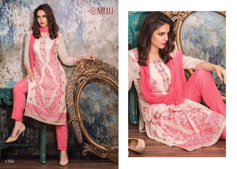 NR Nawazish 1366 in Georgette with Embroidered