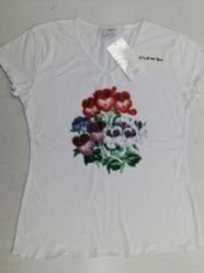 Cotton Printed V Neck Top 02