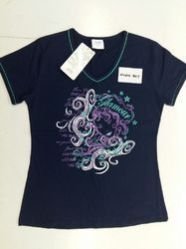 Cotton Printed V Neck Top 03