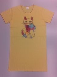 Ladies Round Neck Half Sleeves T-Shirt 02