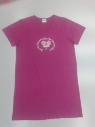 Ladies Round Neck Half Sleeves T-Shirt 04