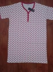 Ladies Printed V Neck T-Shirt 01