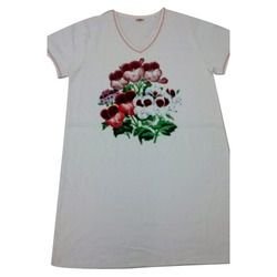 Ladies V Neck Long T-Shirt 01