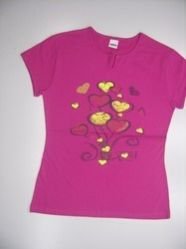 Pink  Cotton Printed Round Neck Top