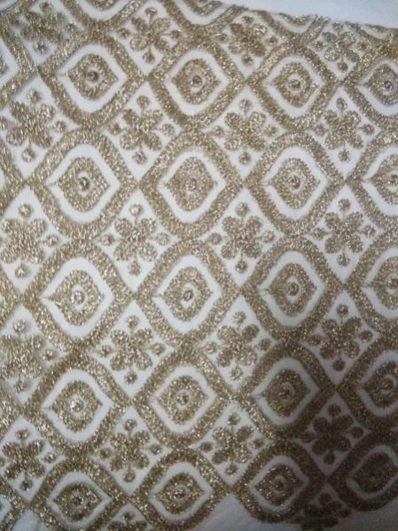 Heavy Embroidered Net Fabric 02