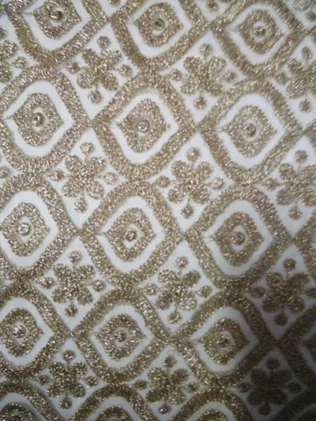 Heavy Embroidered Net Fabric 14