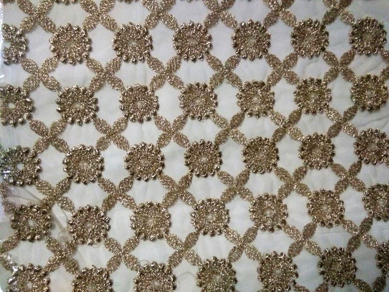 Heavy Embroidered Net Fabric 18