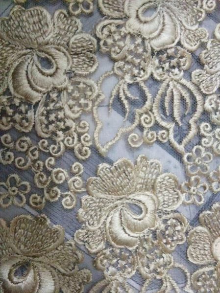 Heavy Embroidered Net Fabric 23