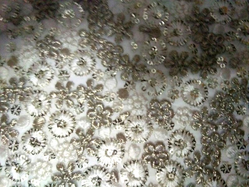 Sequin Embroidered Fabric 04