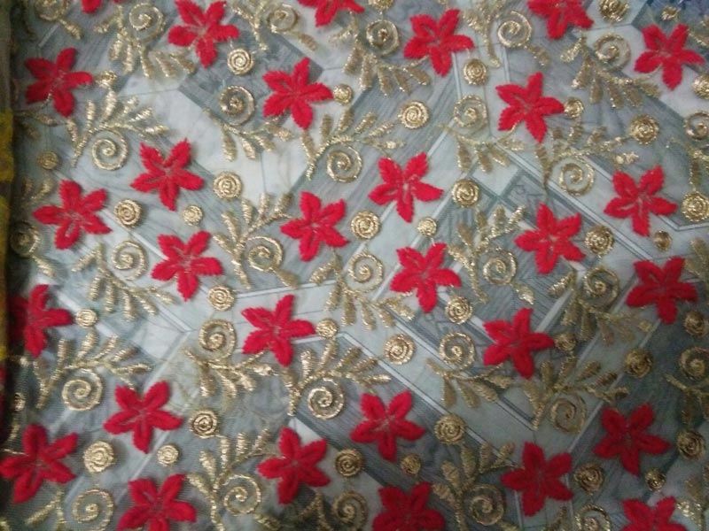 Sequin Embroidered Fabric 09