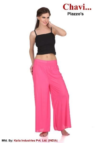 Ladies Plain Palazzo Pant 03