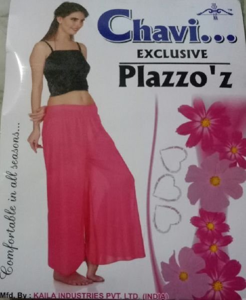Ladies Plain Palazzo Pant 05