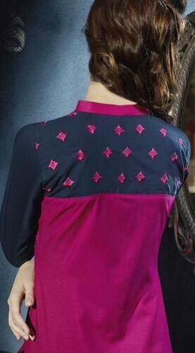 Embroidered Cotton Kurti - 01