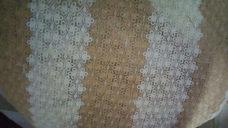 Embroidered Acrylic Net Fabric 01