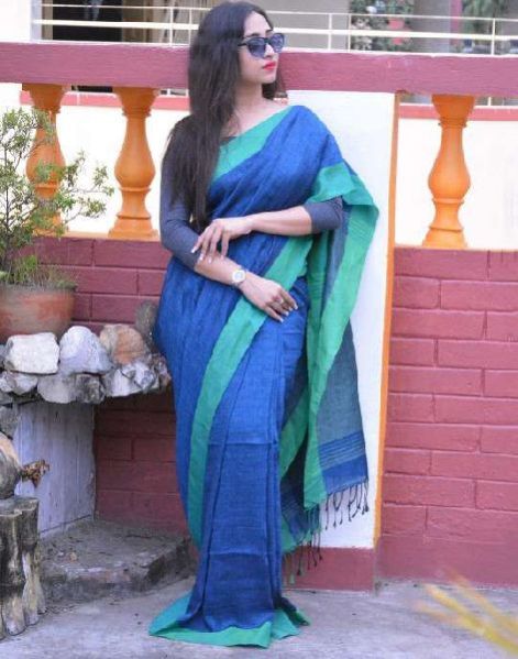 Handloom Cotton Khadi Saree 04