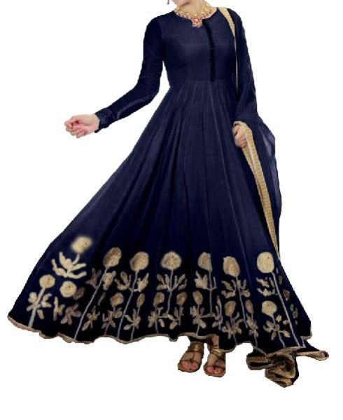 Trisha Navy Blue Heavy Work Salwar Suits