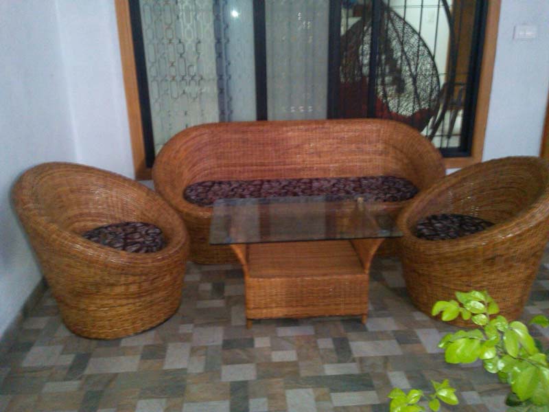 Cane Sofa Set 04