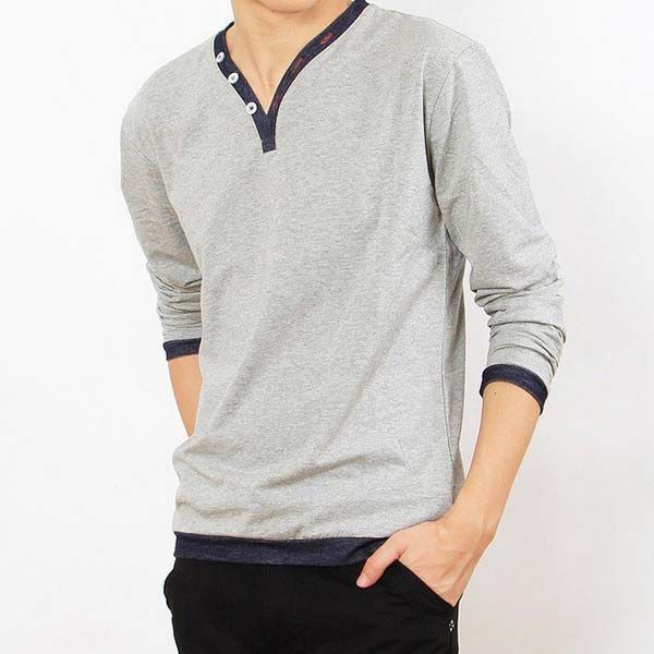 Mens V-Neck T-Shirt 01