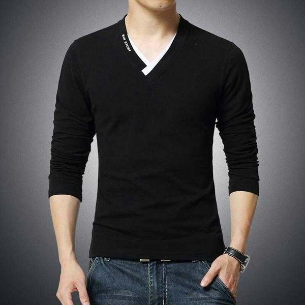 Mens V-Neck T-Shirt 05