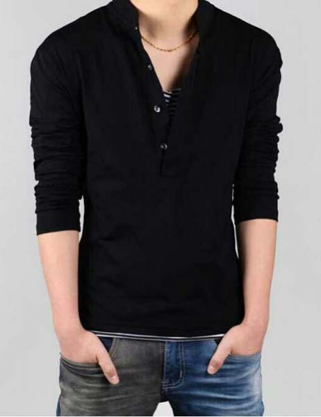 Mens V-Neck T-Shirt 07