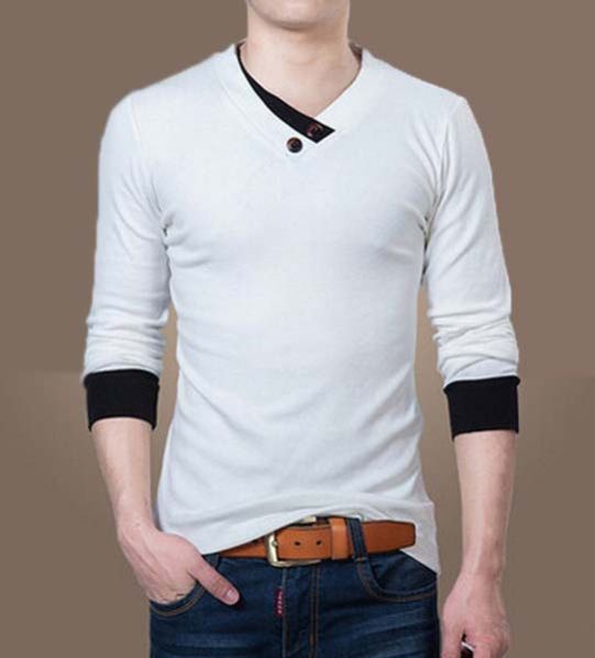 Mens V-Neck T-Shirt 14