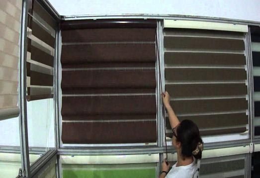 Window Open Roman Blinds