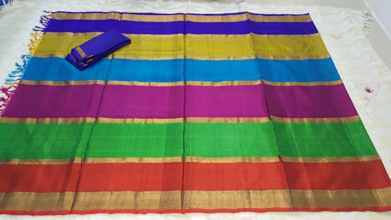 Uppada 6 Colour Pure Silk Sarees 05