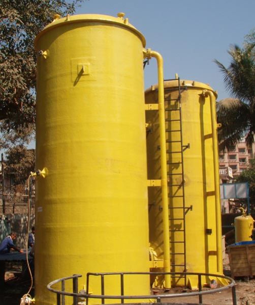 Vertical 25 Kl  FRP Acid Storage Tank 2