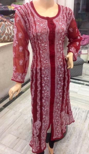 Fancy Chikan Kurti 06