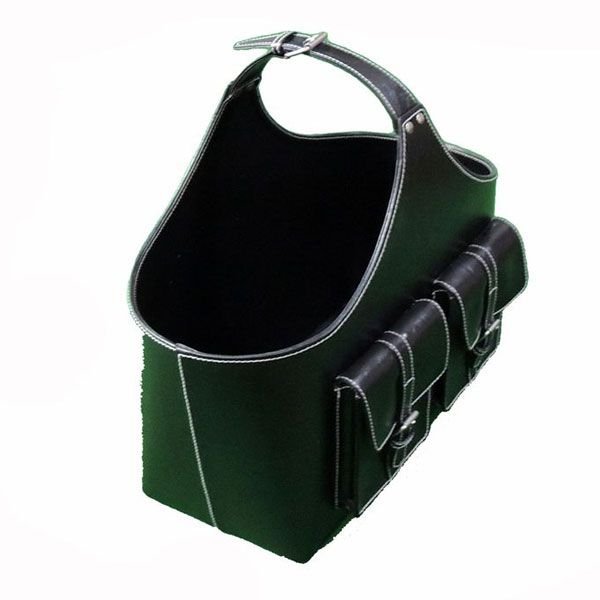 Leather Magazine Baskets