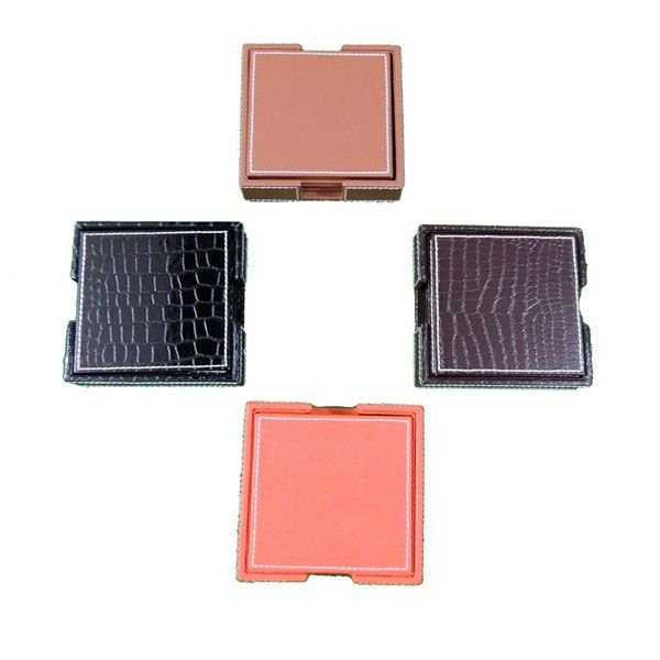 Leather Square Coasters