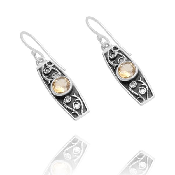 000220375 Silver Gemstone Earrings
