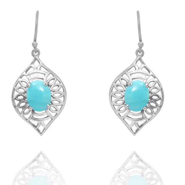 000310395 Silver Gemstone Earrings