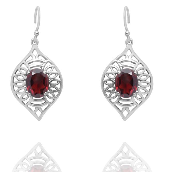000320395 Silver Gemstone Earrings