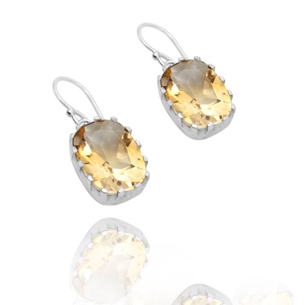 000410711 Silver Gemstone Earrings