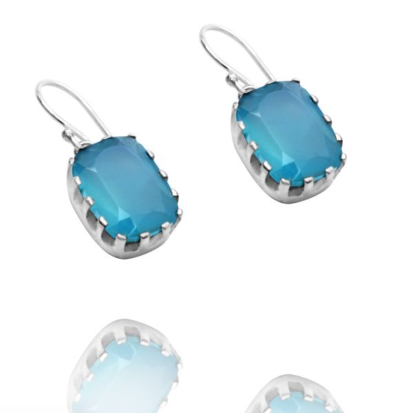 000420711 Silver Gemstone Earrings