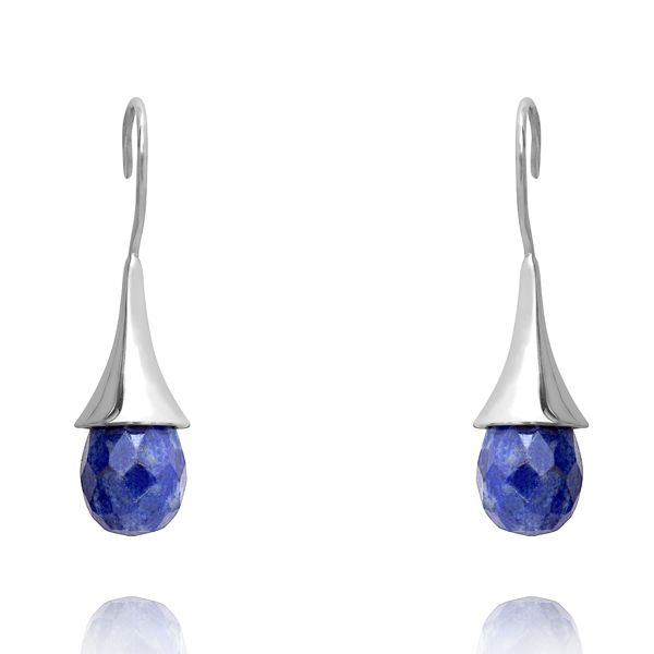 000510405 Silver Gemstone Earrings