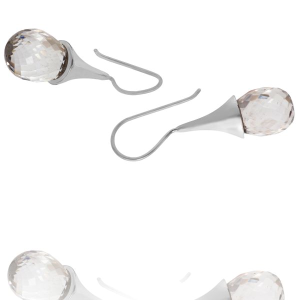 000520405 Silver Gemstone Earrings