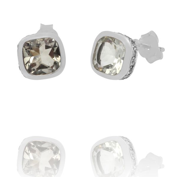 000620480 Silver Gemstone Earrings
