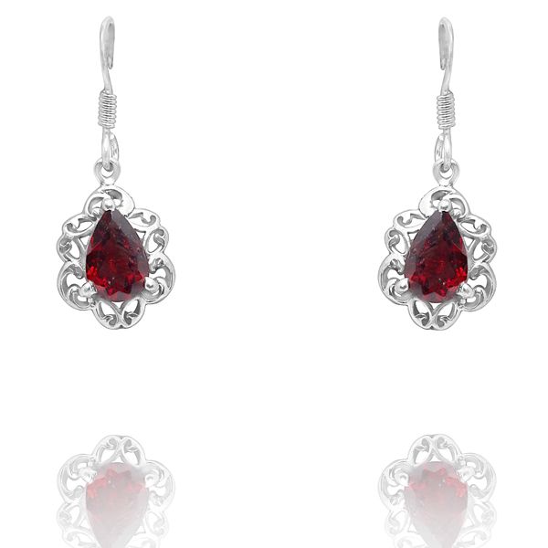 000810320 Silver Gemstone Earrings