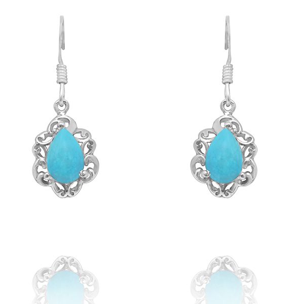 000820320 Silver Gemstone Earrings