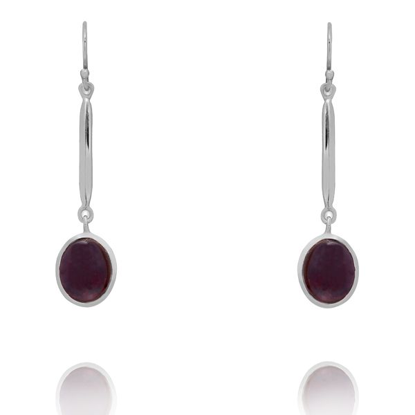 001410530 Silver Gemstone Earrings