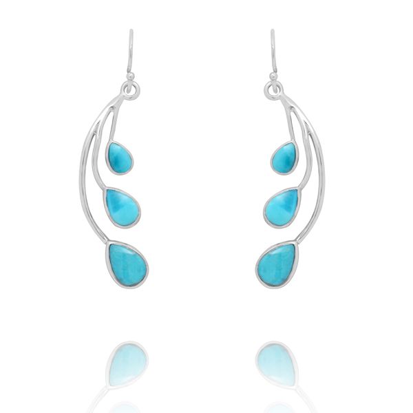 001510572 Silver Gemstone Earrings