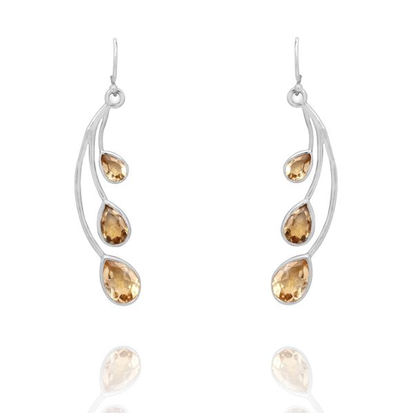 001520572 Silver Gemstone Earrings