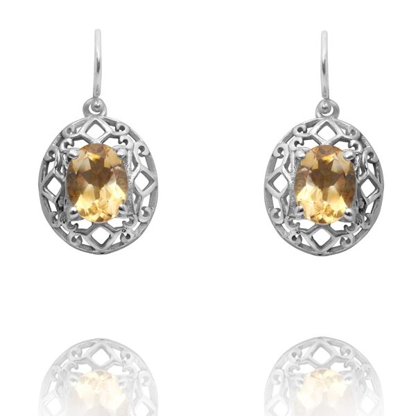 001710411 Silver Gemstone Earrings