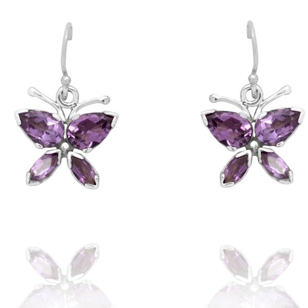 001910540 Silver Gemstone Earrings