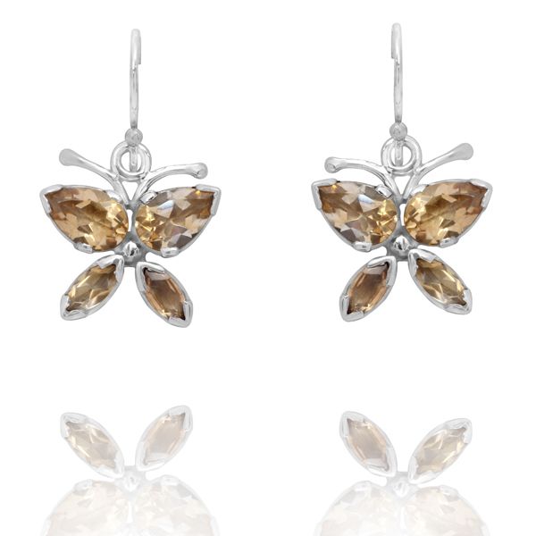 001920540 Silver Gemstone Earrings