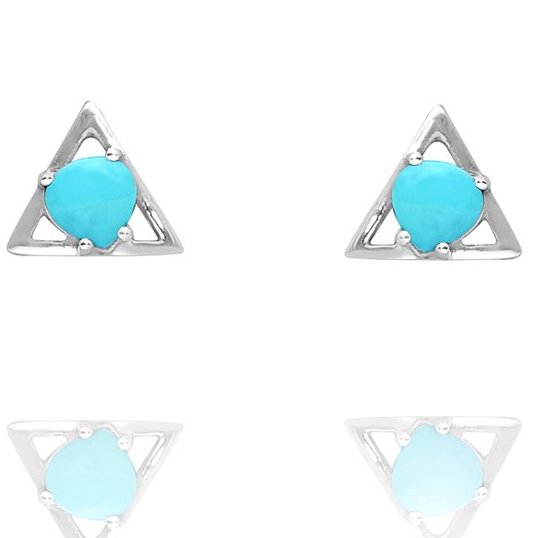 002110246 Silver Gemstone Earrings