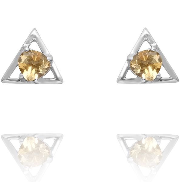 002120246 Silver Gemstone Earrings